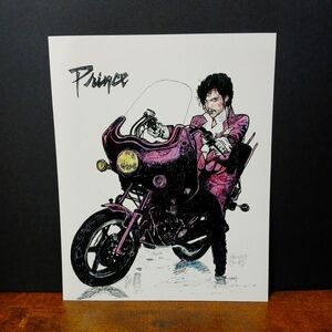 PRINCE Watercolor Ink Print, Signed by Author Bernice Batoff